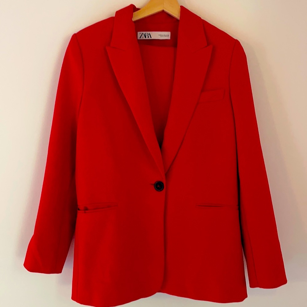 Red suit with Matching Trousers